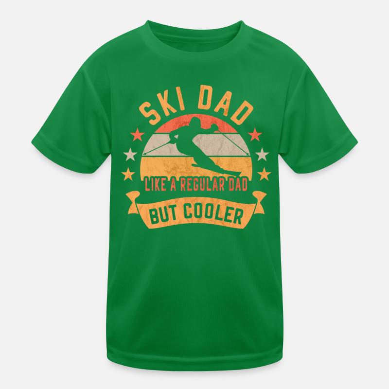 Ski Dad Cooler Daddy SkiEr Ski Mountain Kinder Funktions-T-Shirt