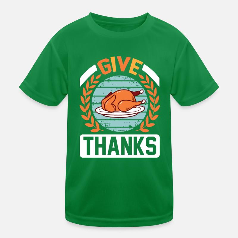 Give Thanks Kids Functional T-Shirt