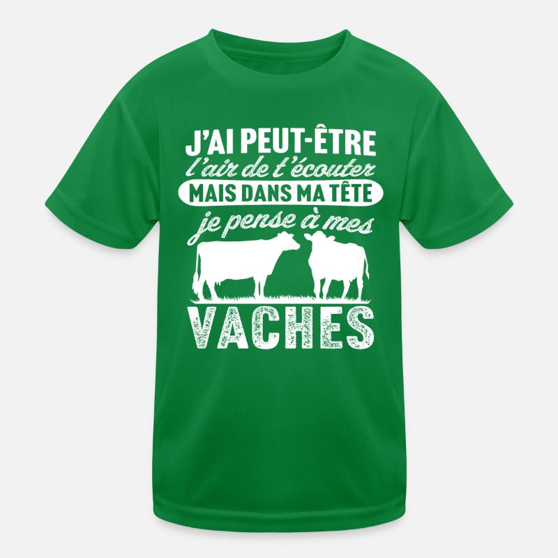 je pense à mes vaches T-shirt sport Enfant