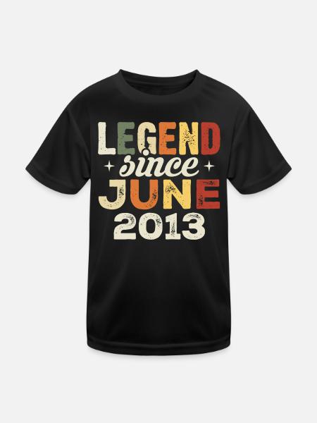 Juni 2013 Geburtstagsgeschenk Juni 2013 Juni 2013 - Kinder Funktions-T-Shirt - Schwarz