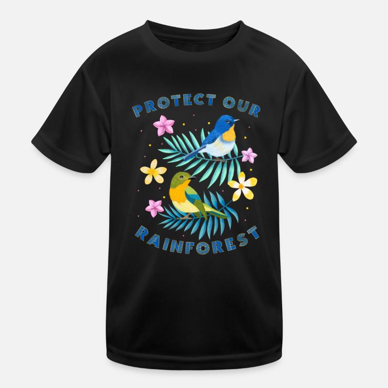 Schützt unseren Regenwald Kinder Funktions-T-Shirt