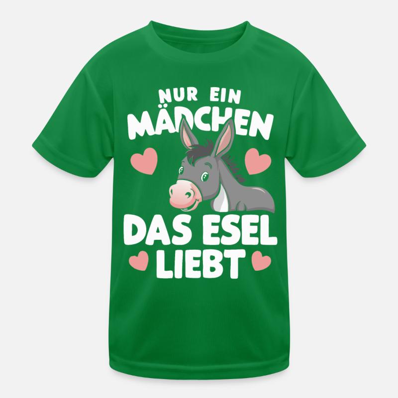 Esel Eselchen Maultier Muli Kinder Funktions-T-Shirt