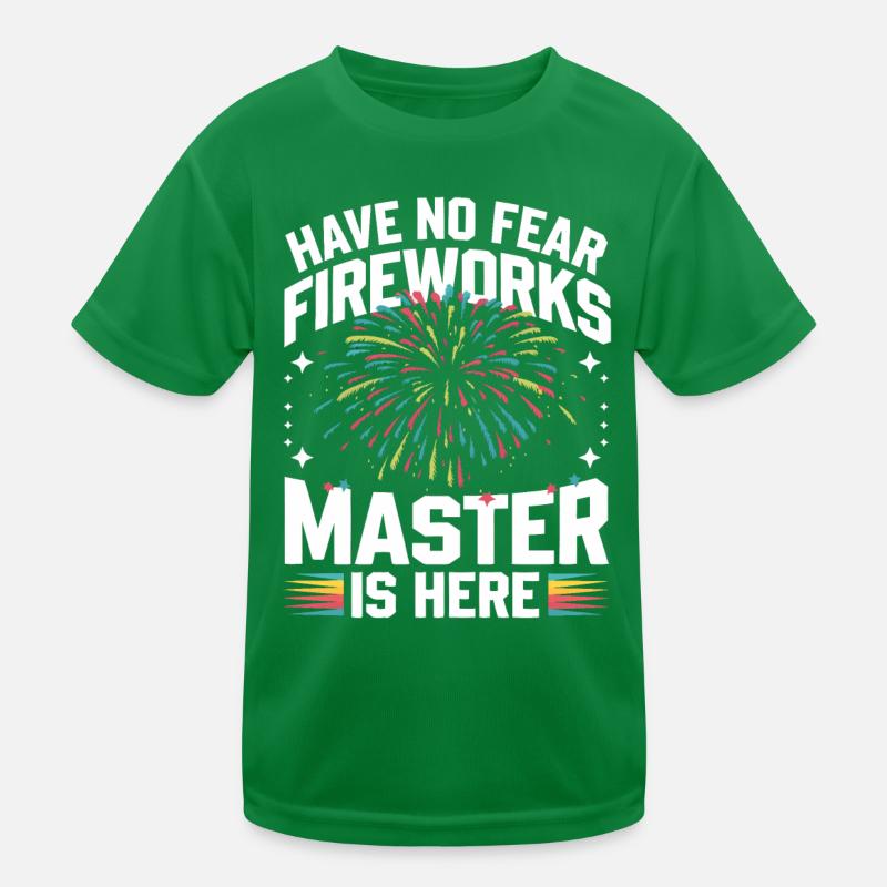 Pyrotechnie Feux d’artifice Pyrotechnie T-shirt sport Enfant