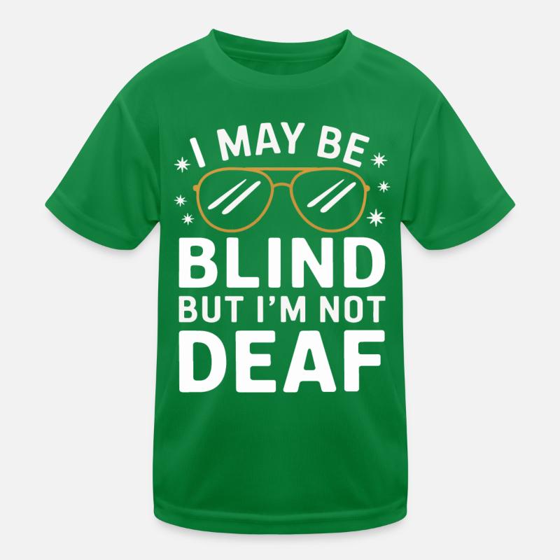 Blinde Blindheit Sehbehinderte Menschen Kinder Funktions-T-Shirt