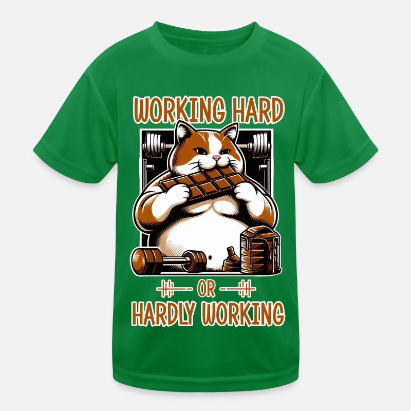 Working Hard or Hardly Working? Kids Functional T-Shirt