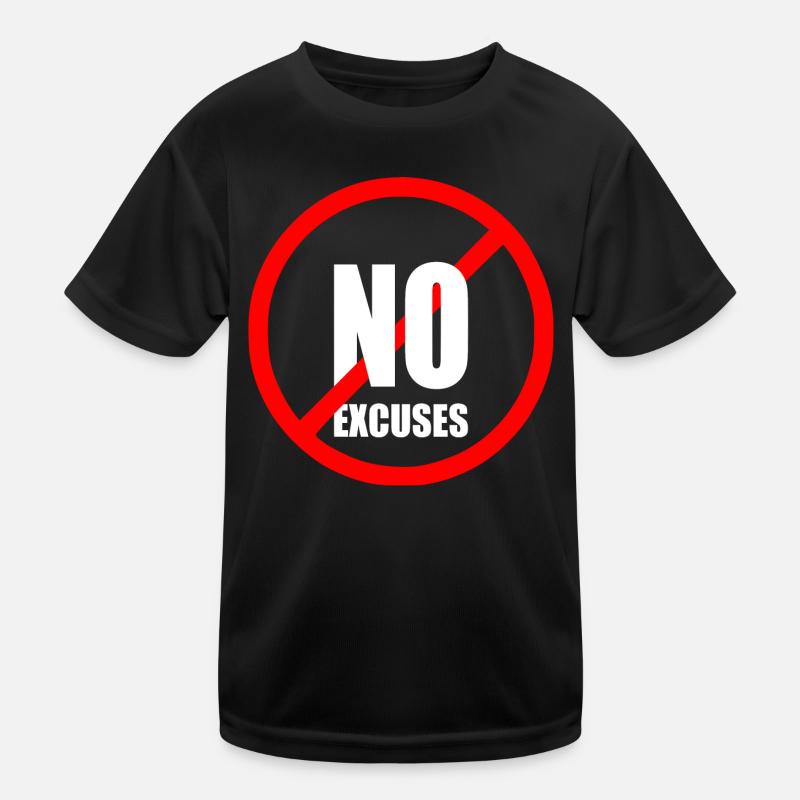 No excuses T-shirt sport Enfant