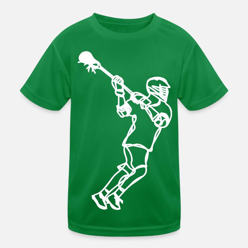 Lacrosse Professional Drawing Kids Functional T-Shirt