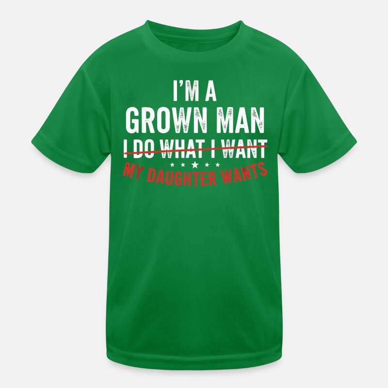 My Daughter Decides Everything for Me Kids Functional T-Shirt