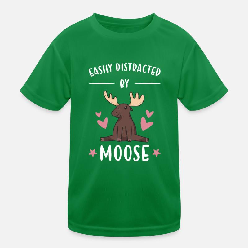 Elk facilement distrait par l'orignal T-shirt sport Enfant