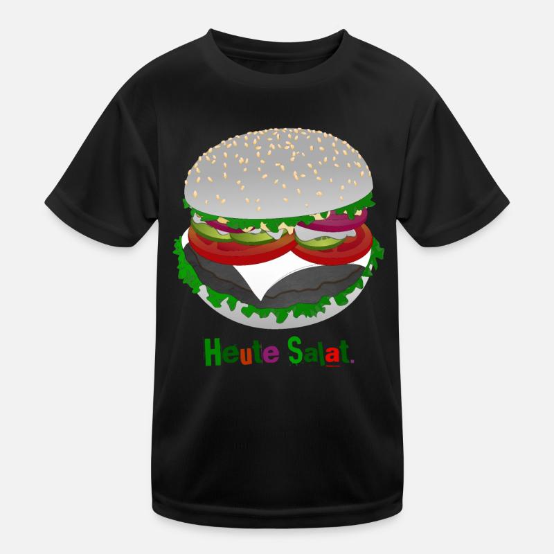 Burger-style salad Kids Functional T-Shirt