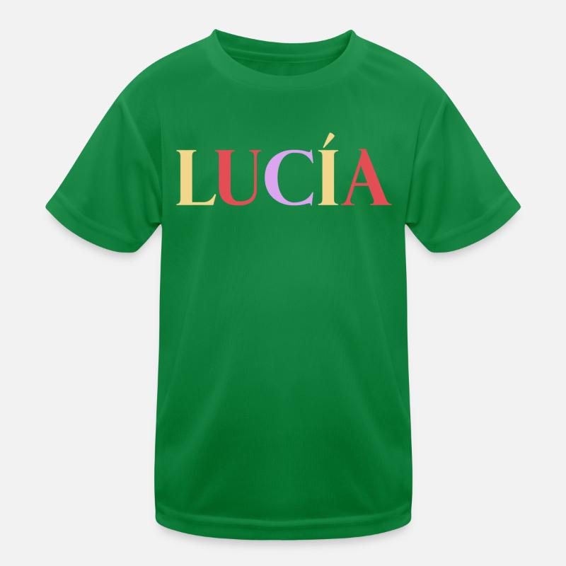 Name Spanierin Lucía Kinder Funktions-T-Shirt
