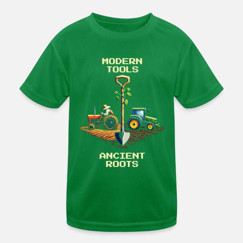 High-tech & court tradition | Modern agriculture Kids Functional T-Shirt