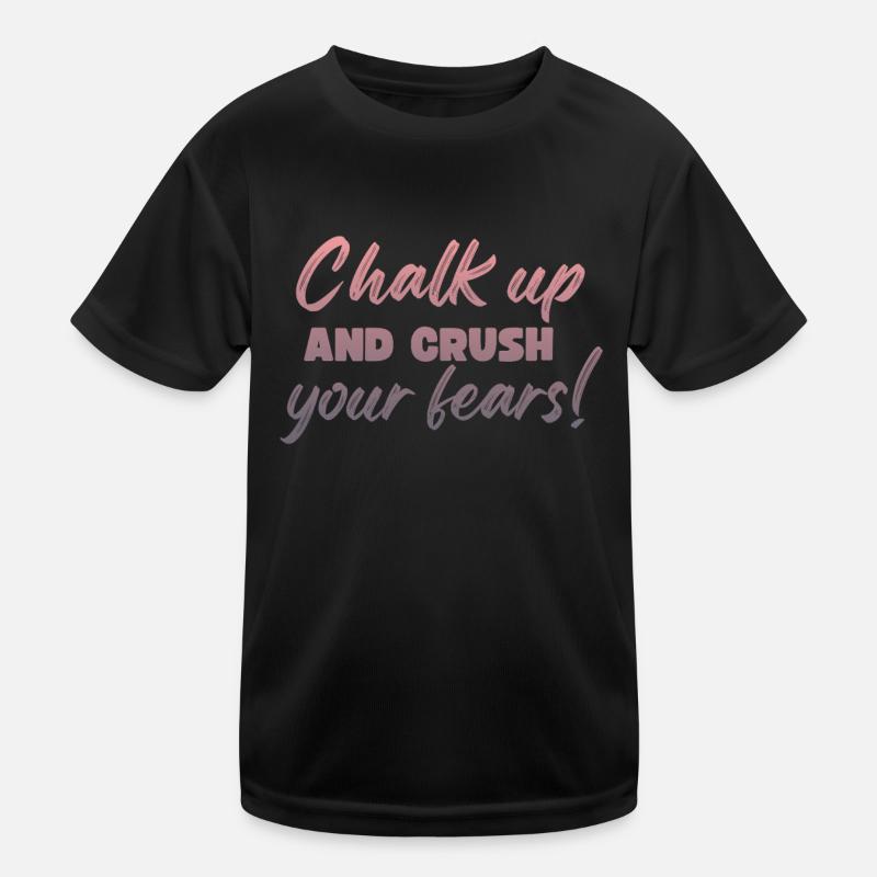 Bouldern Chalk Up Boulderer Kinder Funktions-T-Shirt