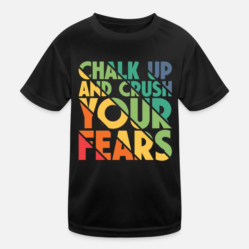 Bouldern Chalk Up Boulderer Kinder Funktions-T-Shirt