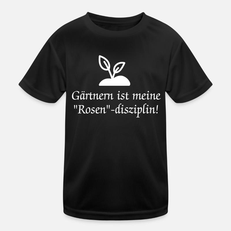 Lusitger Garten Spruch Kinder Funktions-T-Shirt