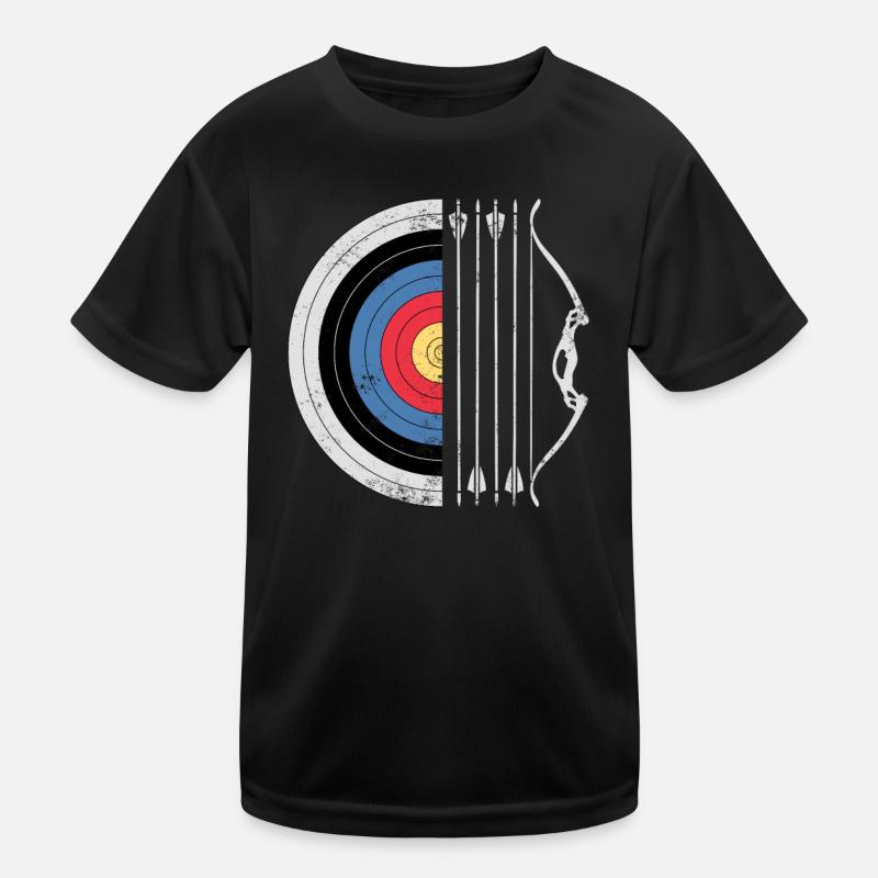 Archery Target Bow Arrow Hunting Archer Bow Hunter Kids Functional T-Shirt