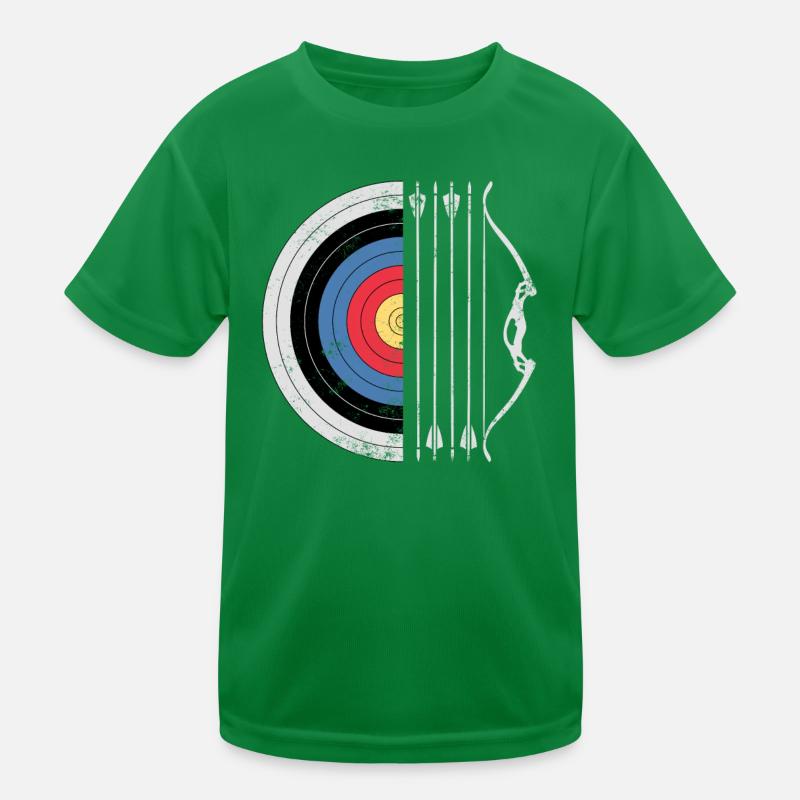 Archery Target Bow Arrow Hunting Archer Bow Hunter Kids Functional T-Shirt