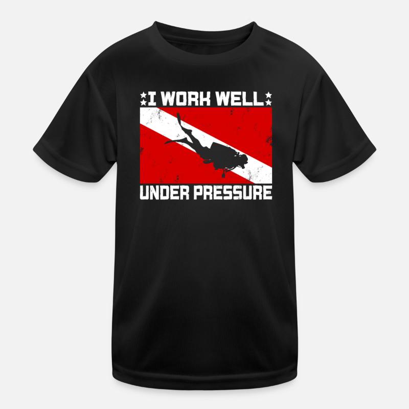 Dive Master Rescue Diver Scuba Diving Instructor Kids Functional T-Shirt
