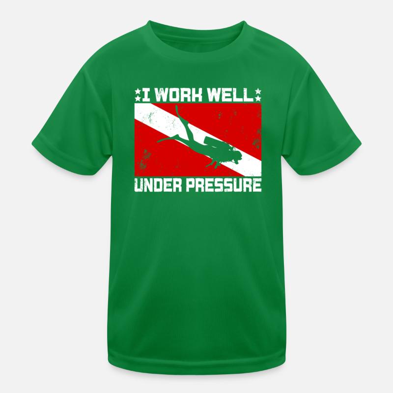 Dive Master Rescue Diver Scuba Diving Instructor Kids Functional T-Shirt