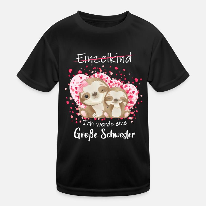 Einzelkind ade Ich werde große Schwester 2022 Kinder Funktions-T-Shirt