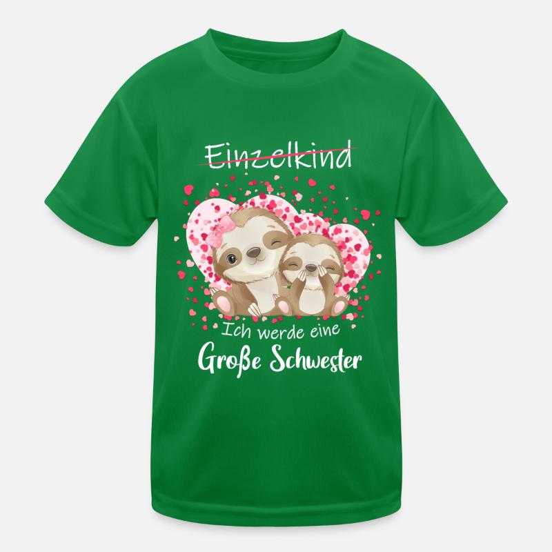 Einzelkind ade Ich werde große Schwester 2022 Kinder Funktions-T-Shirt