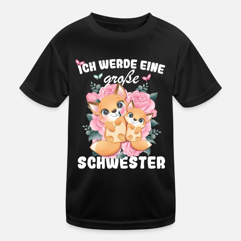 Ich Werde Eine Große Schwester 2025 Kinder Funktions-T-Shirt