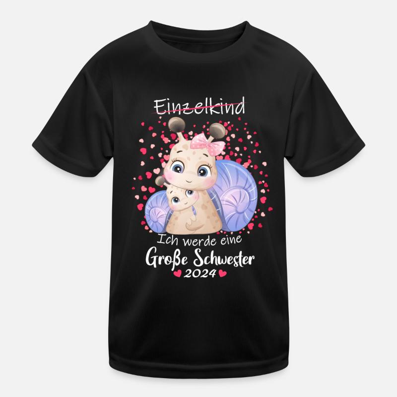 Ich Werde Eine Große Schwester 2024 Kinder Funktions-T-Shirt