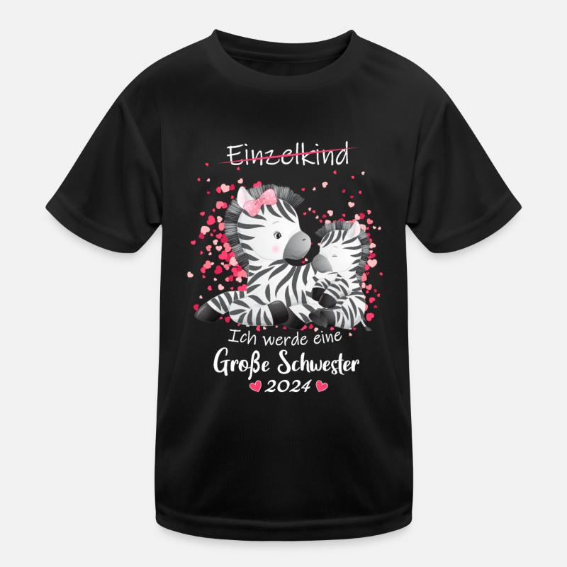 Ich Werde Eine Große Schwester 2024 Kinder Funktions-T-Shirt