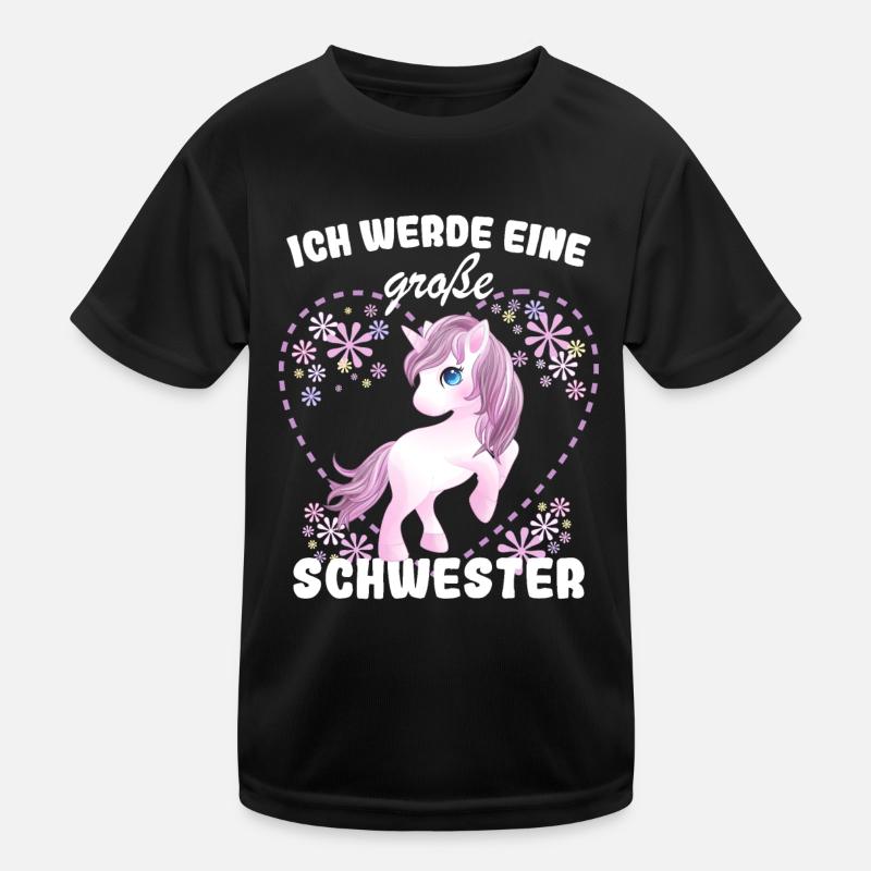 Ich Werde Eine Große Schwester 2024 Kinder Funktions-T-Shirt