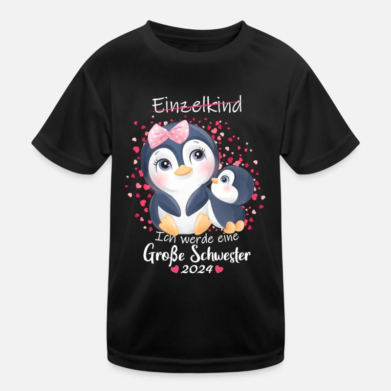 Ich Werde Eine Große Schwester 2024 Kinder Funktions-T-Shirt