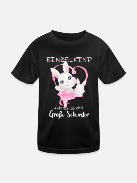 I'm going to be a big sister in 2025 - Kids Functional T-Shirt - black - Front