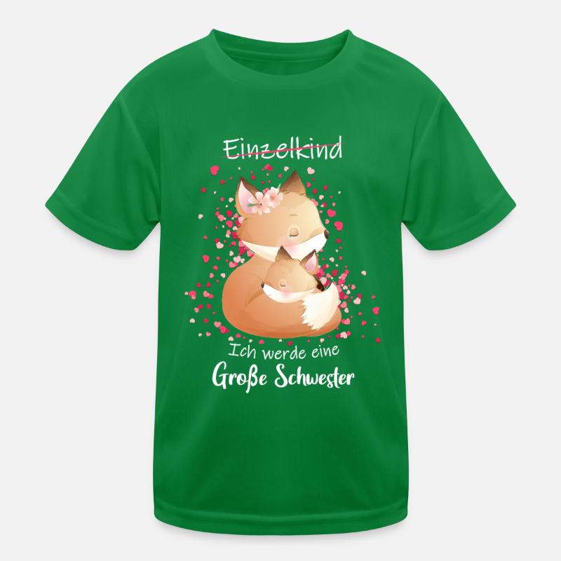 Nachwuchs Verkünden Ich Werde Große Schwester 2026 Kinder Funktions-T-Shirt