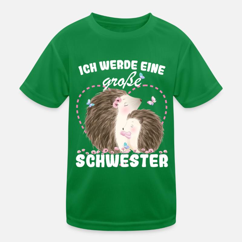 Nachwuchs Verkünden Ich Werde Große Schwester 2026 Kinder Funktions-T-Shirt