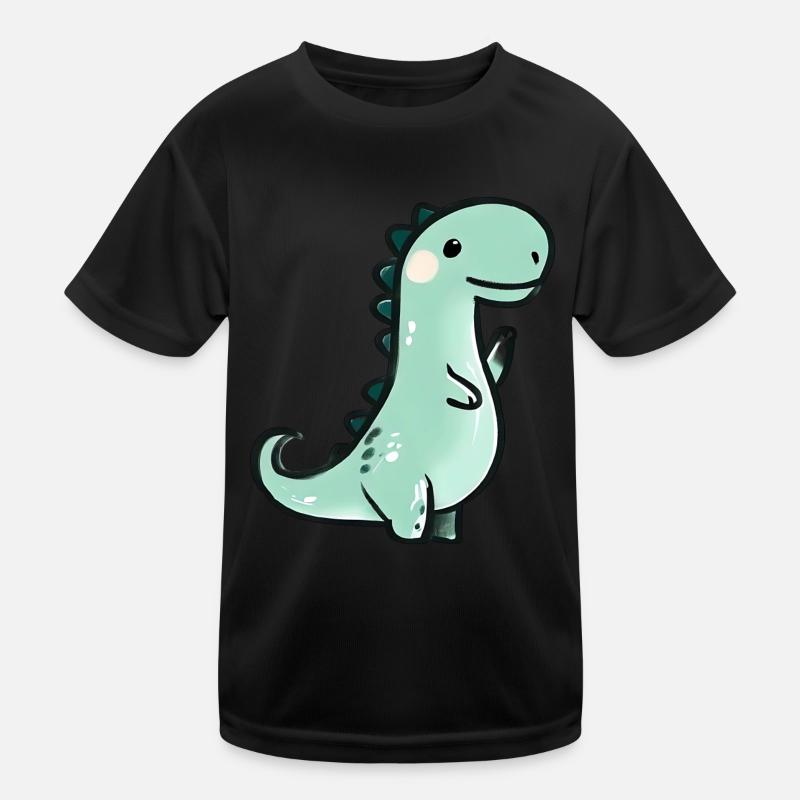 Mignon dinosaure crayon T-shirt sport Enfant