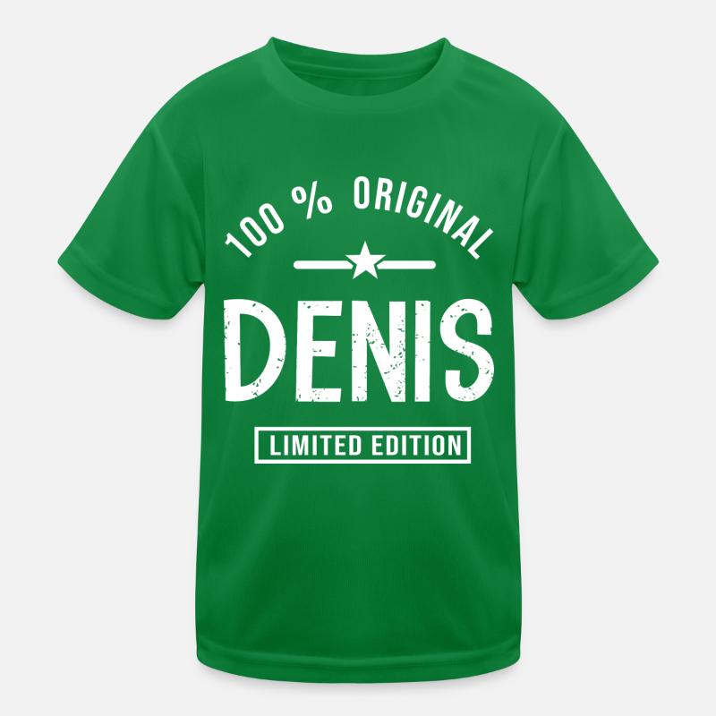 Denis personalisiertes Hemd Vorname Denis Kinder Funktions-T-Shirt