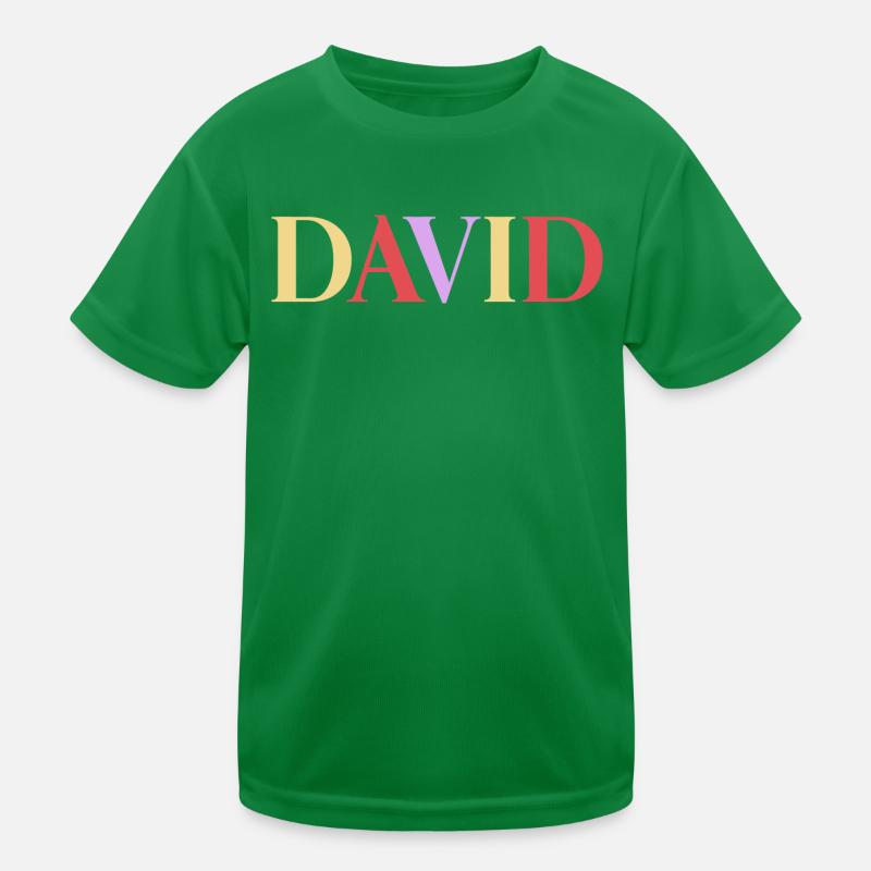 Name Spanischer Mann David Kinder Funktions-T-Shirt