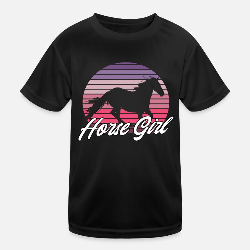 Fille de cheval T-shirt sport Enfant