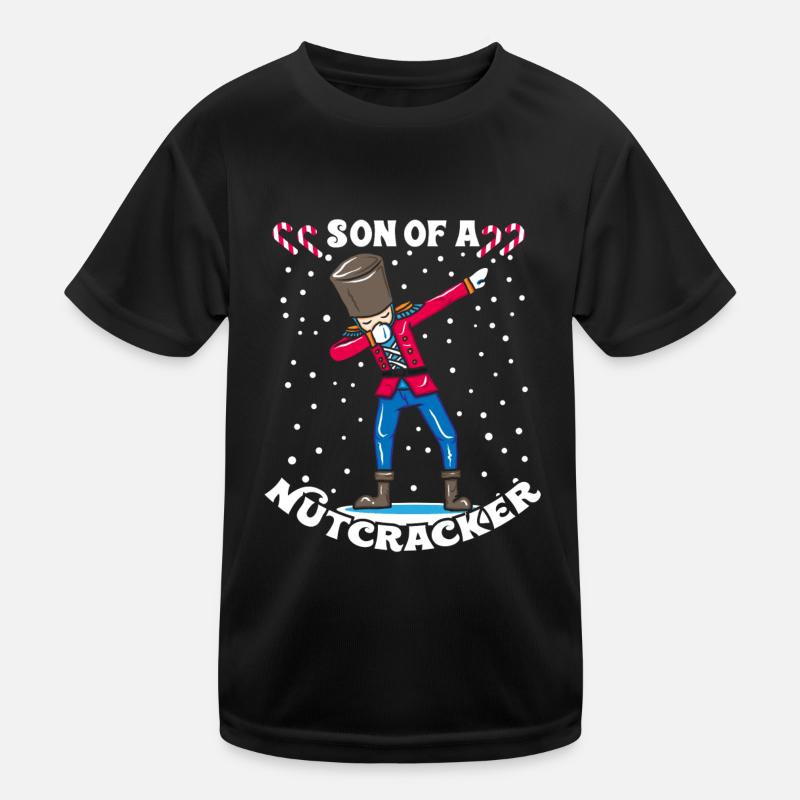 Dabbing Nutcracker Christmas gift DAB - Kids Functional T-Shirt - black
