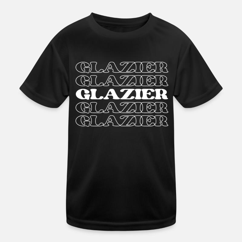 Glazier Glassworker Window Installer Window Kids Functional T-Shirt