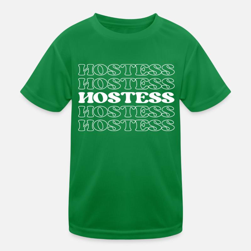 Hostess Presenter Anchor Speaker Broadcaster Kids Functional T-Shirt