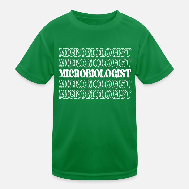 Microbiologiste Expert en Microbes Vie Microscopique T-shirt sport Enfant