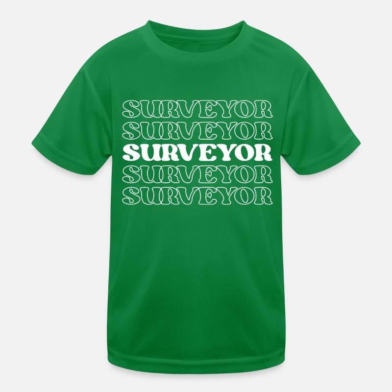 Surveyor Mapper Land Surveyor Geospatial Expert Kids Functional T-Shirt