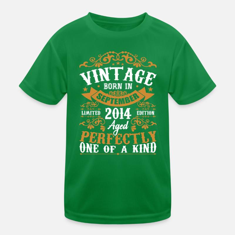 September 2014 Birthday Gift 2014 September Kids Functional T-Shirt