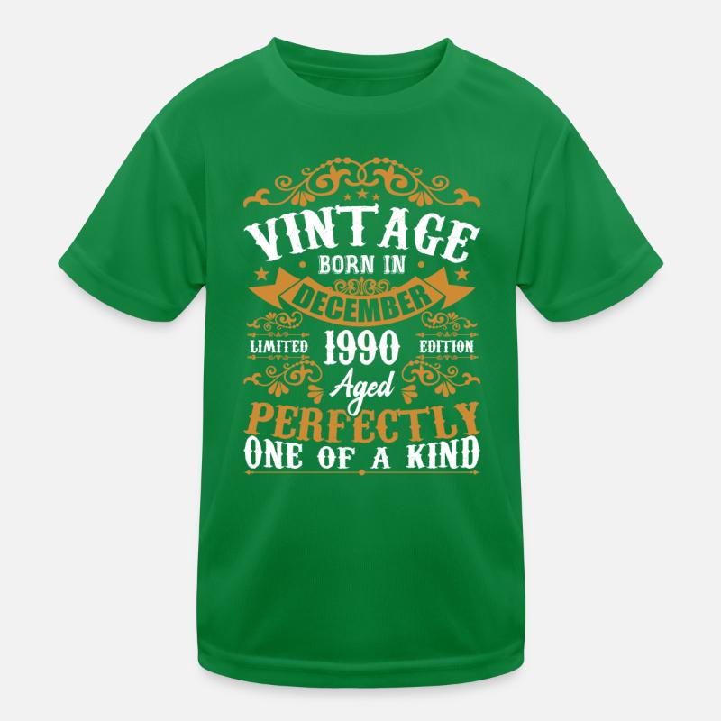 Dezember 1990 Geburtstagsgeschenk Dezember 1990 Kinder Funktions-T-Shirt