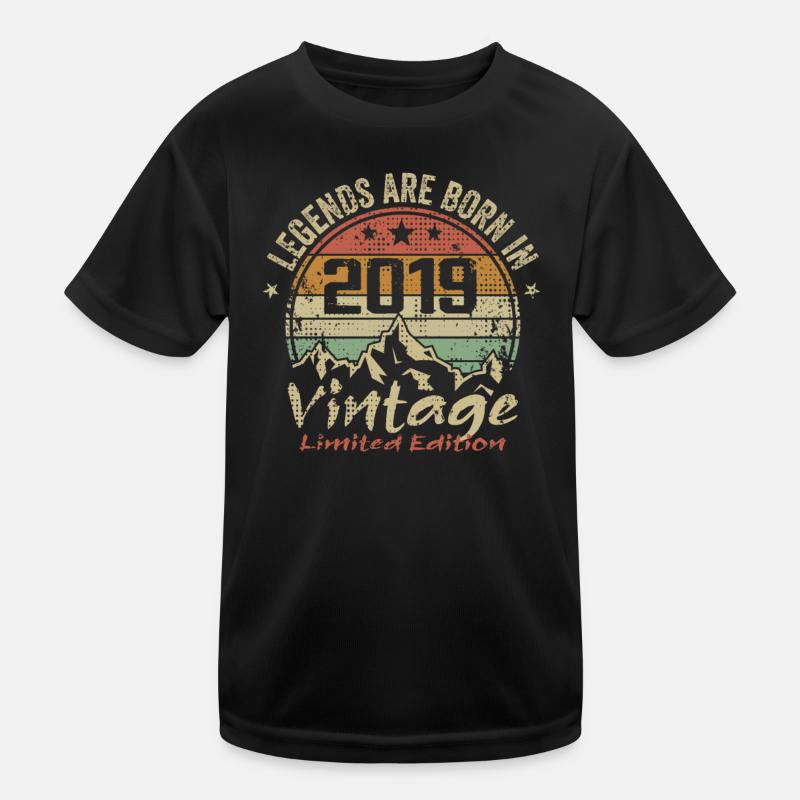 Die Legenden wurden 2019 - 2019 geboren Kinder Funktions-T-Shirt