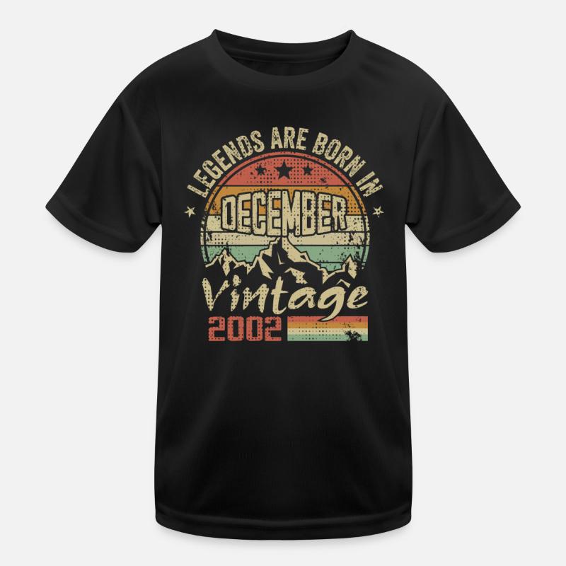 Légendes Sont Nés En Décembre 2002 - 2002 Décembre T-shirt sport Enfant