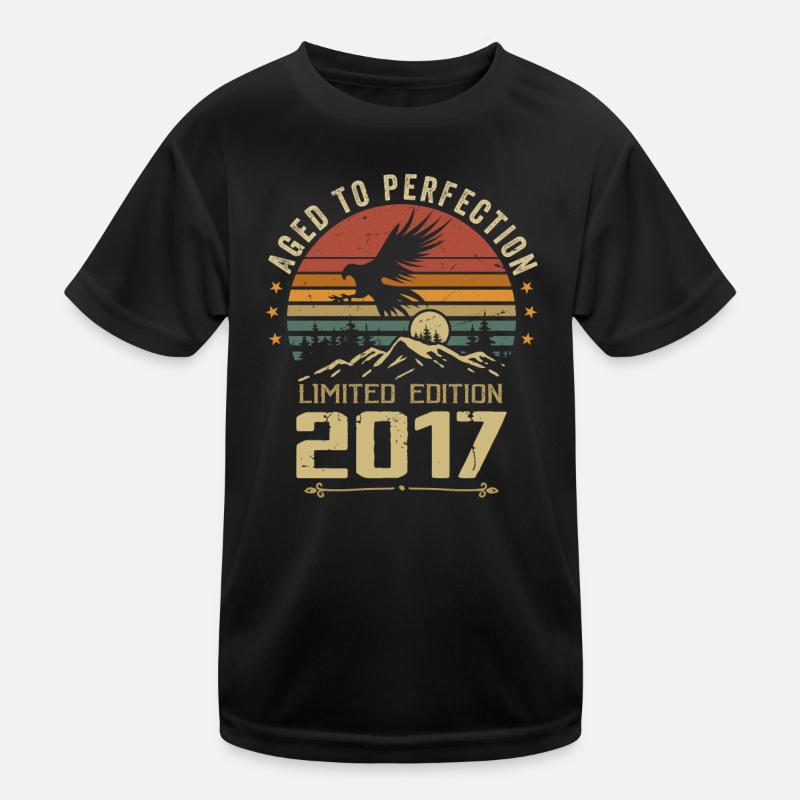 2017 Original Vintage Retro 2017 Anniversary Kids Functional T-Shirt