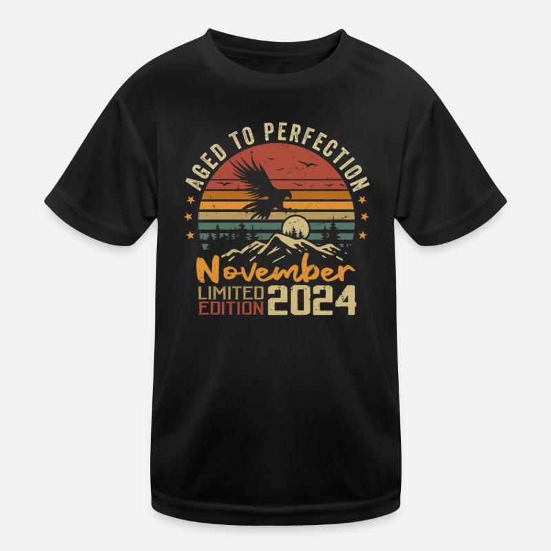 Die Legenden wurden im November 2024 - 2024 geboren Kinder Funktions-T-Shirt