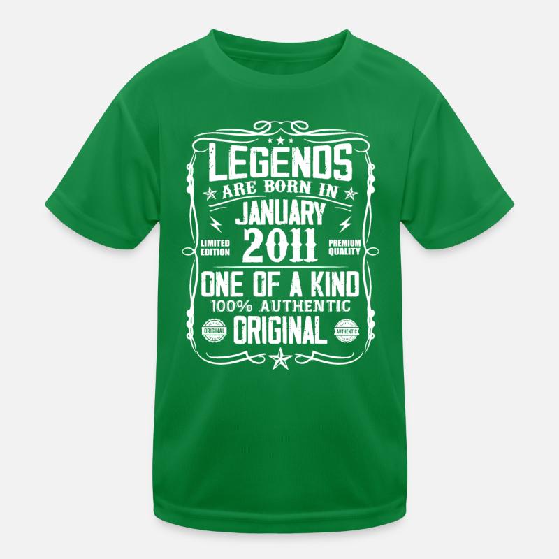 Cadeau D'anniversaire Nées En Janvier 2011 T-shirt sport Enfant