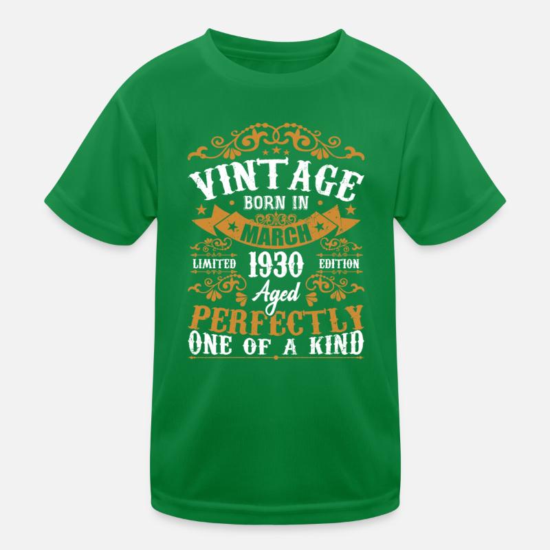 Die Legenden wurden im März 1930 geboren Kinder Funktions-T-Shirt